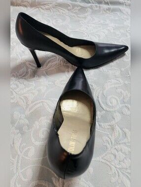 Colin Struart Black Leather Heels Sz 8M